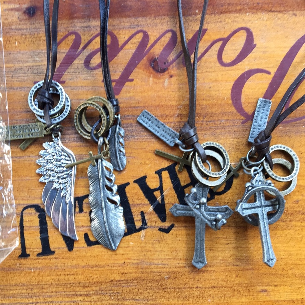 Leather & Metal Necklaces